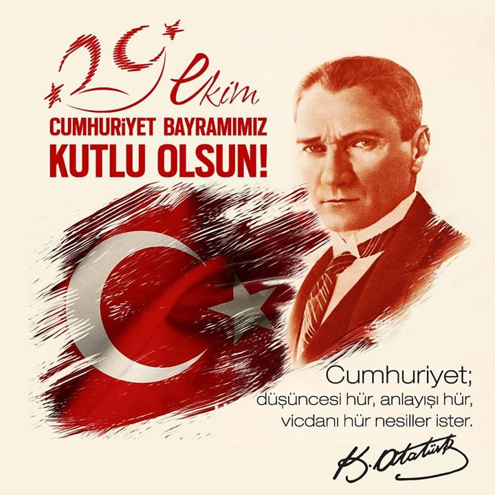 Cumhuriyetimizin 98. yıldönümü kutlu olsun...